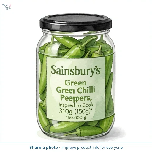 Sainsbury's Green Chilli Peppers, Inspired to Cook 310g (150g*)