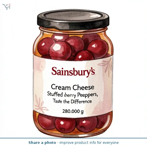 Sainsbury's Cream Cheese Stuffed Cherry Peppers, Taste the Difference 280g