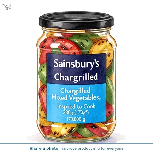 Sainsbury's Chargrilled Mixed Vegetables, Inspired to Cook 280g (170g*)