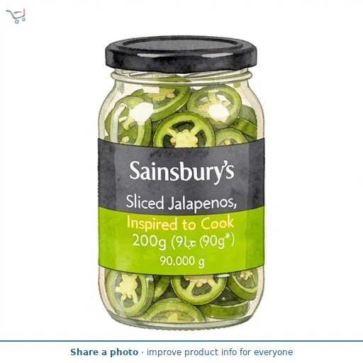 Sainsbury's Sliced Jalapenos, Inspired to Cook 200g (90g*)