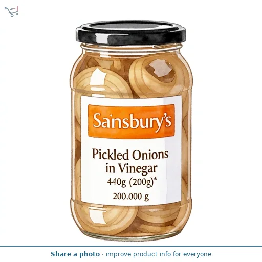 Sainsbury's Pickled Onions in Vinegar 440g (200g*)