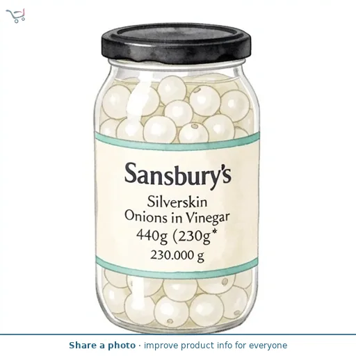 Sainsbury's Silverskin Onions in Vinegar 440g (230g*)