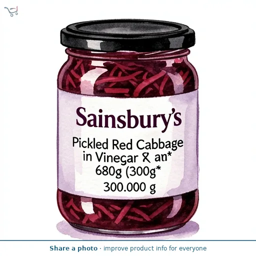 Sainsbury's Pickled Red Cabbage in Vinegar 680g (300g*)