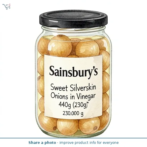Sainsbury's Sweet Silverskin Onions in Vinegar 440g (230g*)