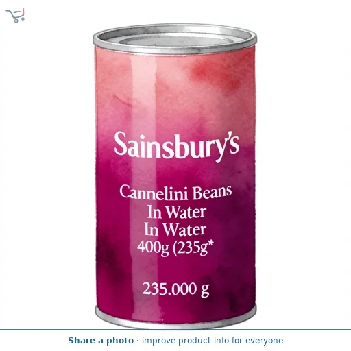 Sainsbury's Cannellini Beans In Water 400g (235g*)