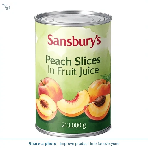 Sainsbury's Peach Slices In Fruit Juice 213g