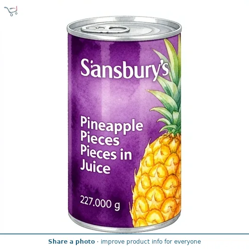 Sainsbury's Pineapple Pieces in Juice 227g