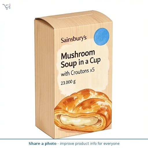 Sainsbury's Mushroom Soup in a Cup with Croutons x5 23g