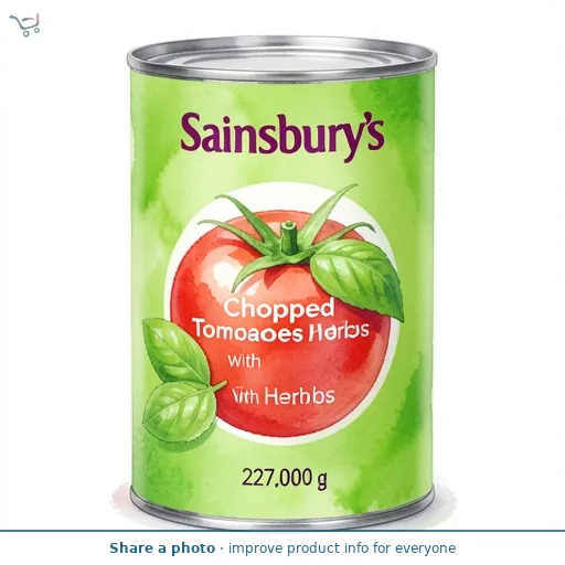 Sainsbury's Chopped Tomatoes With Herbs 227g