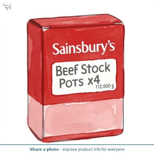 Sainsbury's Beef Stock Pots x4 112g