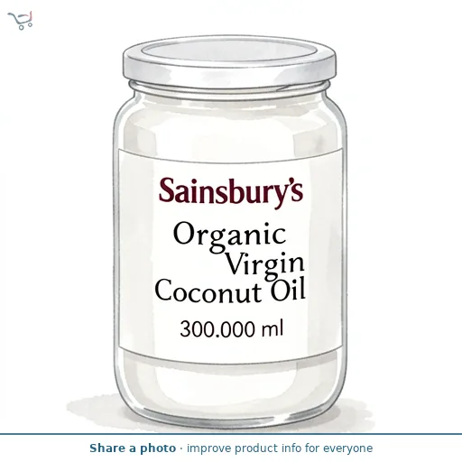 Sainsbury's Organic Virgin Coconut Oil 300ml