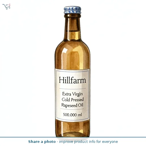Hillfarm Extra Virgin Cold Pressed Rapeseed Oil 500ml