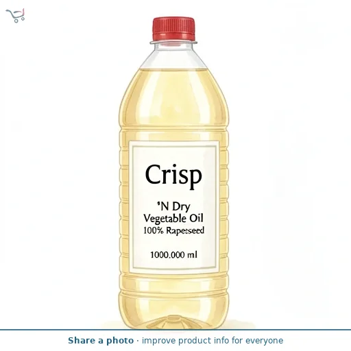 Crisp 'N Dry Vegetable Oil 100% Rapeseed 1L