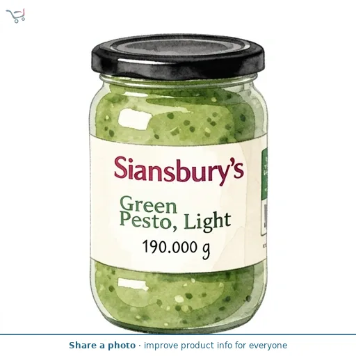 Sainsbury's Green Pesto, Light 190g