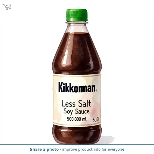 Kikkoman Less Salt Soy Sauce 500ml