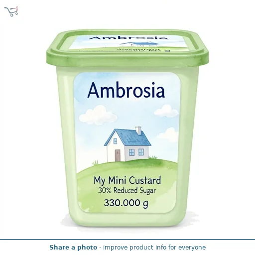 Ambrosia My Mini Custard 30% Reduced Sugar 6x55g