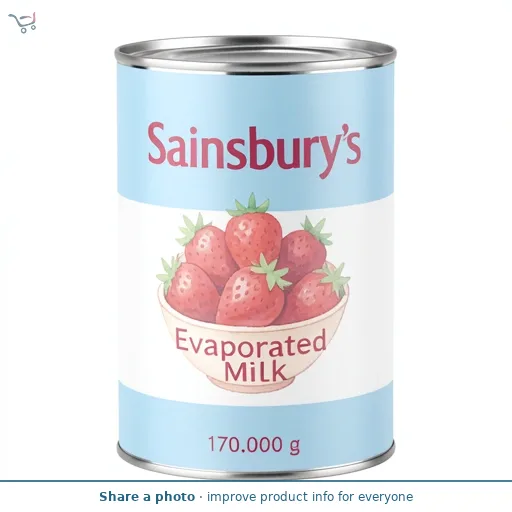 Sainsbury's Evaporated Milk 170g