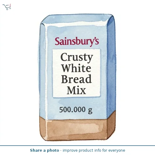 Sainsbury's Crusty White Bread Mix 500g