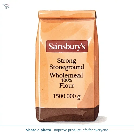 Sainsbury's Strong Stoneground 100% Wholemeal Flour 1.5kg