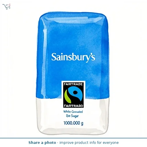 Sainsbury's Fairtrade White Granulated Sugar 1kg