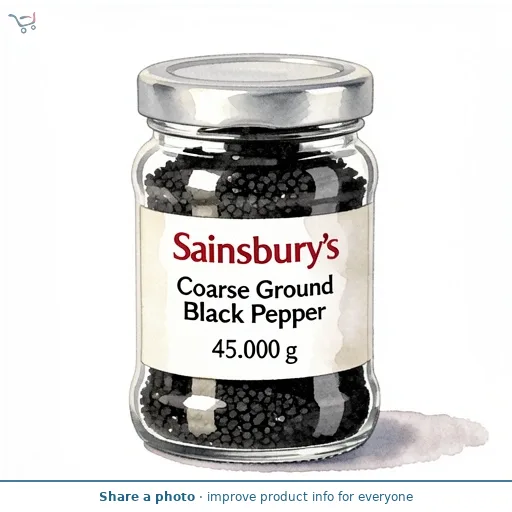 Sainsbury's Coarse Ground Black Pepper 45g