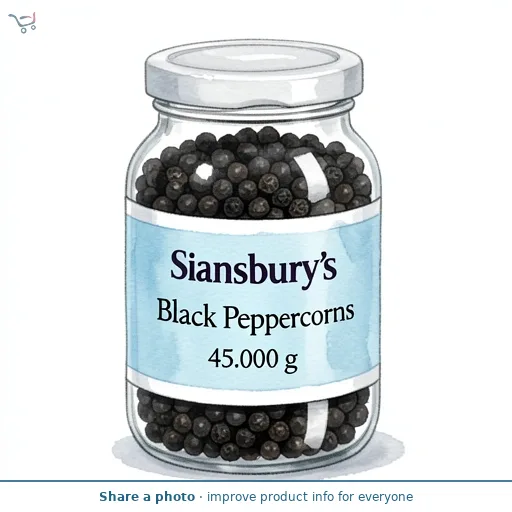 Sainsbury's Black Peppercorns 45g