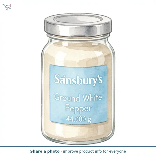 Sainsbury's Ground White Pepper 44g