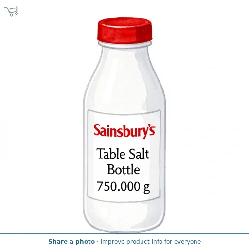 Sainsbury's Table Salt Bottle 750g