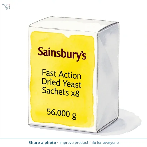 Sainsbury's Fast Action Dried Yeast Sachets x8 56g