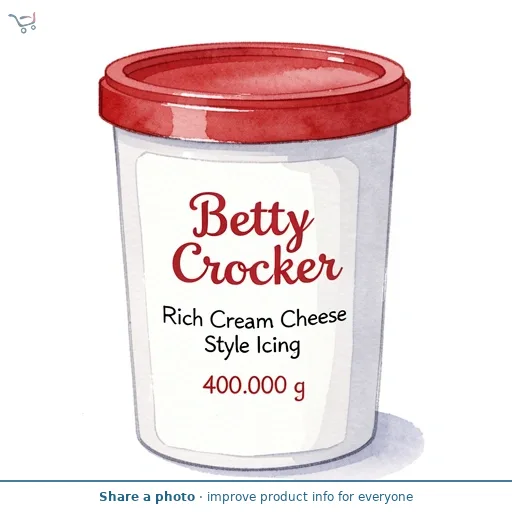 Betty Crocker Rich Cream Cheese Style Icing 400g