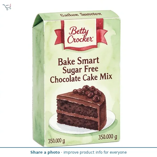Betty Crocker Bake Smart Sugar Free Chocolate Cake Mix 350g