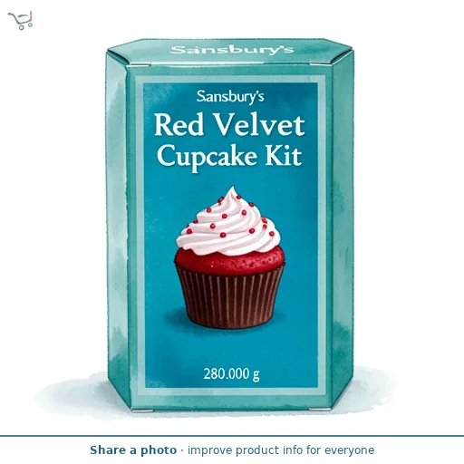 Sainsbury's Red Velvet Cupcake Kit 280g