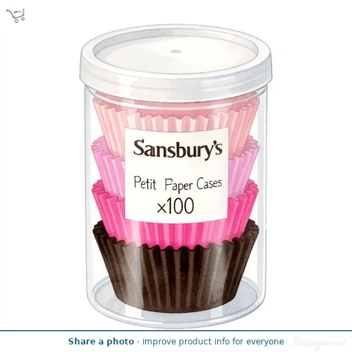 Sainsbury's Petit Four Paper Cases x100