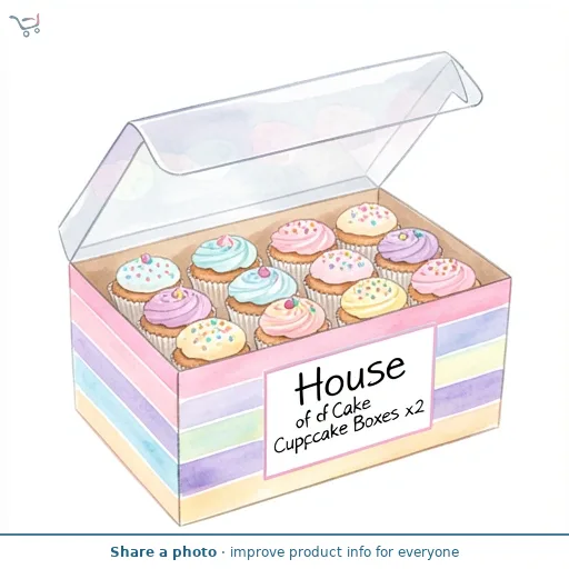 House of Cake Cupcake Boxes x2