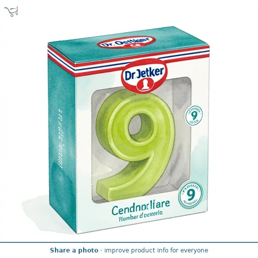 Dr. Oetker Number 9 Candle
