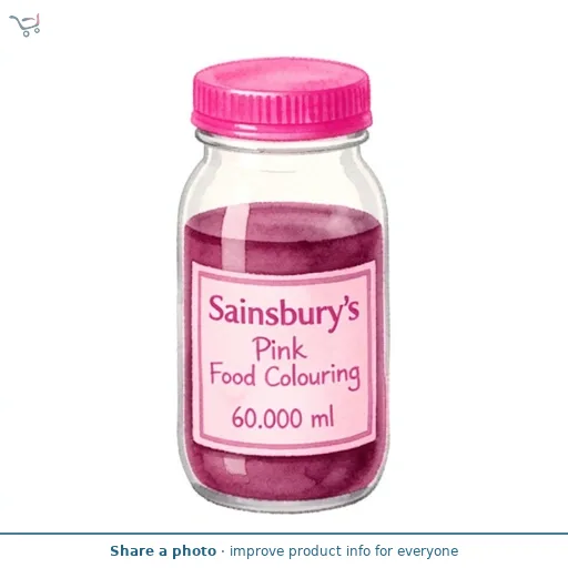 Sainsbury's Pink Food Colouring 60 Ml