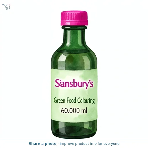 Sainsbury's Green Food Colouring 60ml