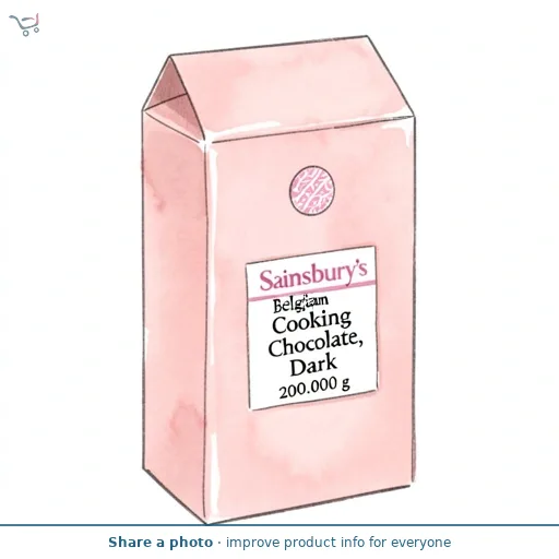 Sainsbury's Belgian Cooking Chocolate, Dark 200g