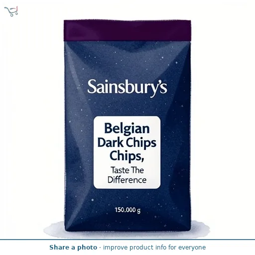 Sainsbury's Belgian Dark Chips, Taste The Difference 150g