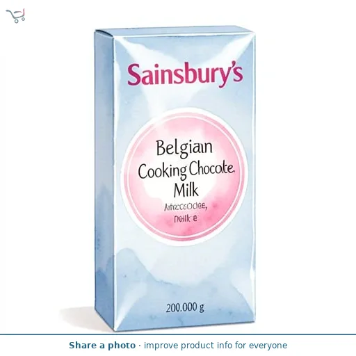 Sainsbury's Belgian Cooking Chocolate, Milk 200g