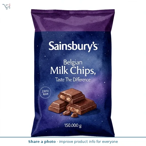 Sainsbury's Belgian Milk Chips, Taste The Difference 150g