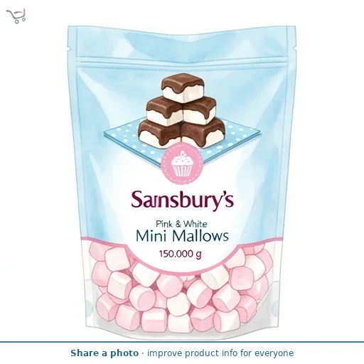 Sainsbury's Pink & White Mini Mallows 150g