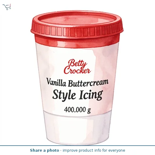 Betty Crocker Vanilla Buttercream Style Icing 400g