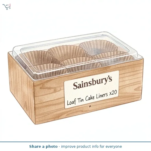 Sainsbury's Loaf Tin Cake Liners x20