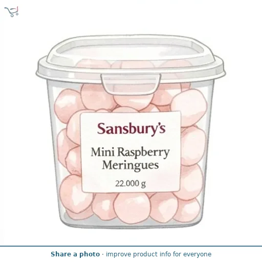 Sainsbury's Mini Raspberry Meringues 22g