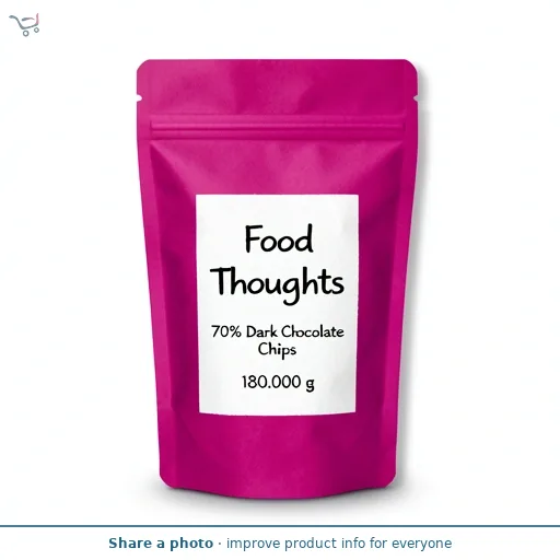 Food Thoughts 70% Dark Chocolate Chips 180g