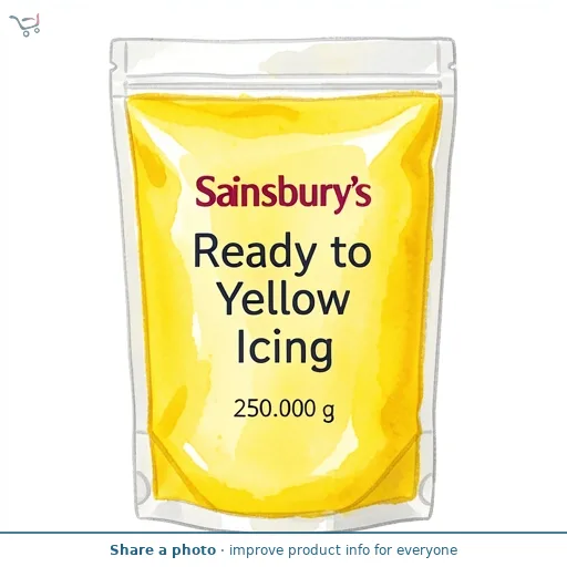 Sainsbury's Ready to Roll Yellow Icing 250g