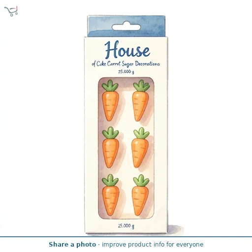 House of Cake Carrot Sugar Decorations 25g