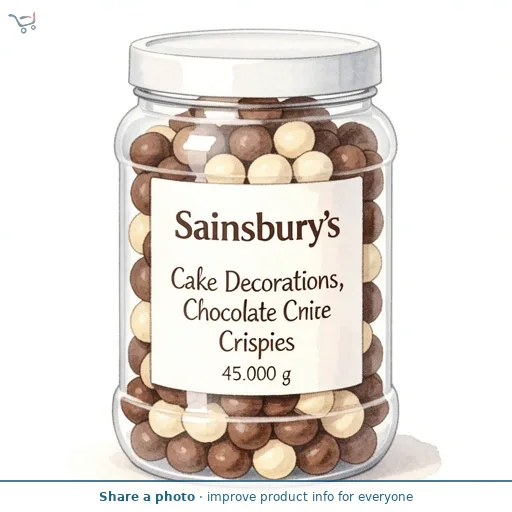 Sainsbury's Cake Decorations, Chocolate Crispies 45g