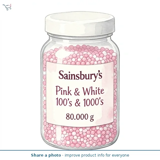 Sainsbury's Pink & White 100's & 1000's 80g